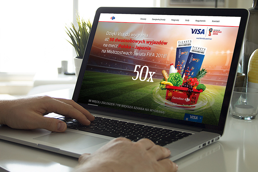 Axia Retail loterie online Carrefour Visa